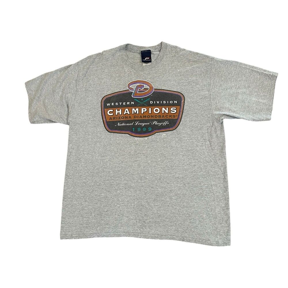 Vintage  Arizona Diamondbacks Western Division Champions T-Shirt Men XL 1999
